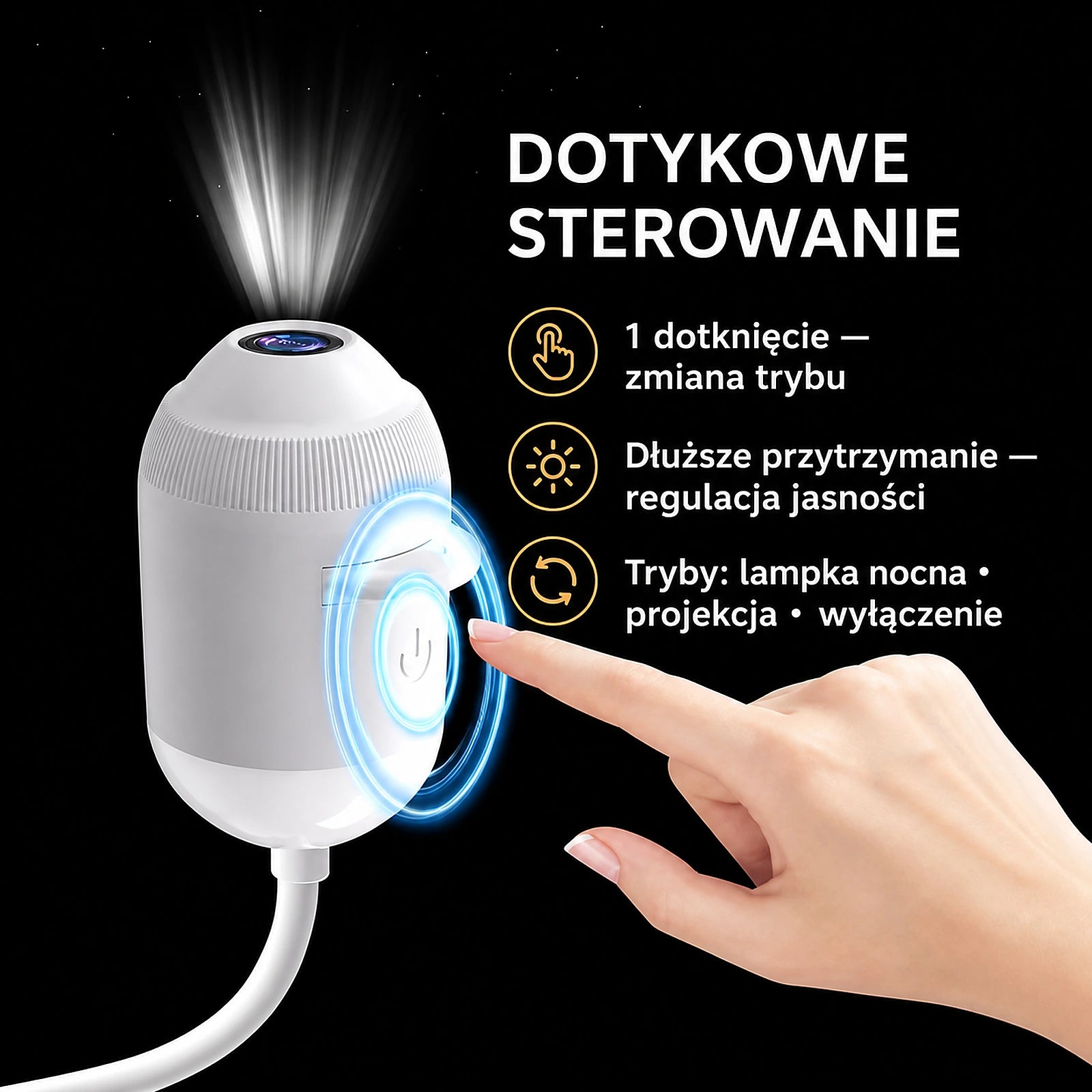 Sterowanie dotykowe projektora